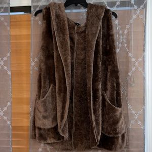 Oversized Vest with Hood